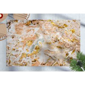 พรมหินอ่อนพิมพ์ลายโทนสีอ่อน: หรูหรากลางแจ้งคลาสสิกพิธีขึ้นบ้านใหม่พร้อมพรมนุ่มกอง - Product Image 2