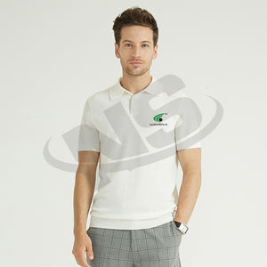 Polos de qualité supérieure Polos pour hommes Vêtements décontractés Tendance estivale Tissu à séchage rapide Logo personnalisé Conception unie Bouton de couleur unie - Product Image 2