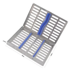 ตลับสแตนเลสฆ่าเชื้อทางทันตกรรมได้รับการรับรอง CE สำหรับกล่องเครื่องมือ5ชิ้น20 10 7 - Product Image 2