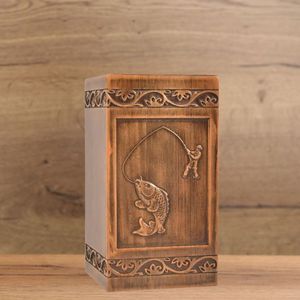 Handmade Luxury Wooden Cremation Urn <b>for</b> Humans & <b>Pets</b> 250lbs Capacity Custom Engraving Satin Bag Biodegradable Eco-Friendly - Product Image 5