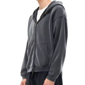 Sudadera con capucha para hombre con logotipo personalizado de mezcla de algodón básico, ropa de calle de alta calidad, serigrafía, tejido con capucha, poliéster/algodón para primavera - Product Image 4