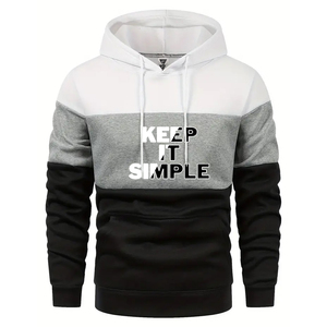 Multicolor <b>Hoodie</b> Men's Light Casual Versatile Fashion Customizable Hoodies 100% <b>Polyester</b> Hoodies Thermal - Product Image 1