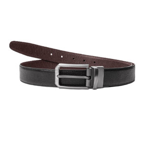 Cinturón Reversible Dos en Uno Premium para Hombre con Textura de Aguja, Duradero, Ajustable, Elegante, Cómodo, Accesorio de Moda para Uso Diario - Product Image 4