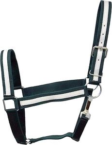 Vente en gros de licol de cheval en nylon à rayures blanches confortables réglables et solides pour cheval équipement de cheval durable - Product Image 3
