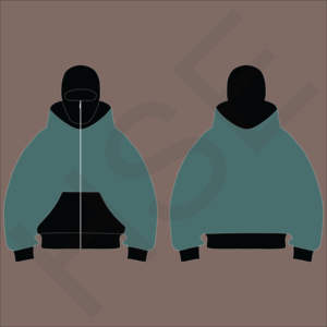 Sudadera con Capucha y Media Cremallera para Hombre, Chaqueta Casual con Capucha y Bolsillo, Cortavientos y Cálida - Product Image 6