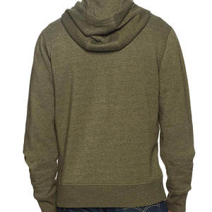 custom zipper hoodie cotton french terry sweatshirts blank full <b>zip</b> <b>up</b> vintage sun faded hoodies <b>men</b> - Product Image 3