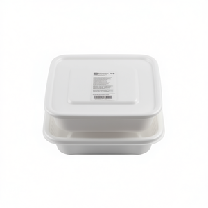 Contenedor Cuadrado de Polipropileno para Almacenamiento de Alimentos de 8 x 8 x 2.7 Pulgadas - Product Image 2