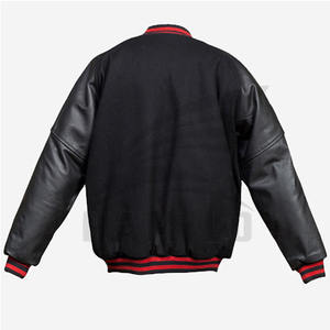 Haute qualité hommes 2022 College Varsity veste Logo personnalisé Baseball veste bouton en gros plaine Letterman veste pour l'hiver - Product Image 4