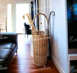 Unique Style Modern Weave Rattan <b>Umbrella</b> Stand Cane Stand Stick Stand Hallway Basket Tall Basket Entryway Home Organize - Product Image 2
