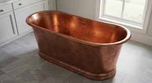 Bañera de cobre antigua hecha a mano Bañera de estilo moderno con anillo Diseño elegante para baño de lujo Perfecto PARA LA VENTA DE EXPORTACIÓN EN LA India - Product Image 2