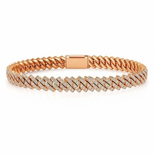 Grand Cuban Link Lab Grown Diamond Bracelet 5 Ct Tw F-G Color VS Clarity 422 Diamonds 14K <b>Solid</b> <b>Gold</b> Ultimate Chain Statement - Product Image 2