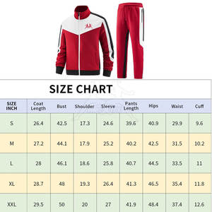 Conjunto de chándal deportivo de dos piezas con chaqueta con cremallera y pantalones de cintura con cordón Conjunto de chándal de entrenamiento transpirable - Product Image 6