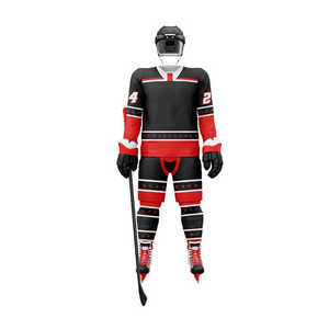 Meilleure vente à prix d'usine uniforme de hockey sur glace en vrac doux au toucher uniforme de hockey sur glace pour adultes - Product Image 2