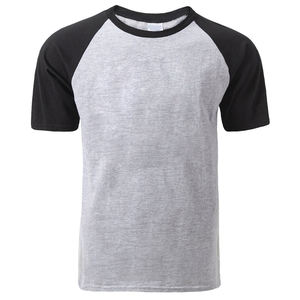 เสื้อยืดคอกลมผู้ชายผ้าคอตตอน 100% แบบริบ คุณภาพพรีเมียม ทรงหลวม สตรีทแวร์ ทรงปกติ แห้งเร็ว - Product Image 3