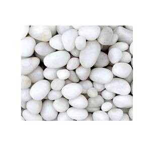 Pierre de galet lisse blanche brillante naturelle au prix de gros - Product Image 3