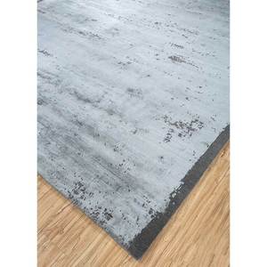 Tapis Kavi bleu noué à la main en laine et soie de bambou, motif Théorie du Chaos, 10 mm, abstrait, rectangulaire, pour la maison, le salon, le couloir, Esk-327 - Product Image 2