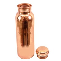 Bouteille d'eau en cuivre pur de 34 oz à boire avec 2 verres en cuivre ayurvédique de qualité supérieure fabriquée à la main en grand cuivre martelé