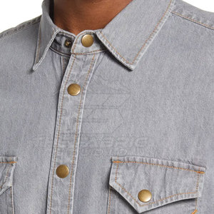 Ropa de Estilo Urbano Cómoda para Adultos, Camisa de Mezclilla Adecuada para Atuendos Casuales, Viajes, Oficina y Uso Diario - Product Image 5