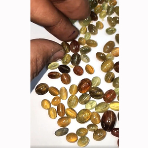 ตาแมวธรรมชาติ1010 342ชิ้นขนาด8มม. ถึง19มม. เพชรทรงรีออคพลอยหลวม - Product Image 3