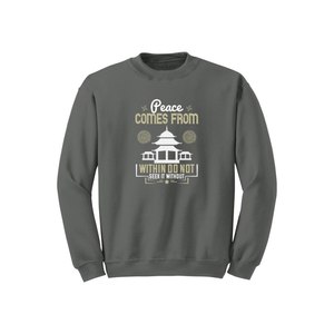 Sweat-shirt en coton mélangé Style décontracté Bouddha Thèmes Imprimer 12 options de couleur 260-280 GSM Placement de conception personnalisable ODM - Product Image 5