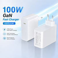 Chargeur rapide GaN 100W Type-C PD3.0, adaptateur secteur mural, prise US EU UK avec certificat, chargeur pour MacBook, iPhone, Samsung