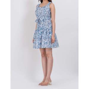 Vestido Mini de Algodón sin Mangas para Mujer, Elegante, Casual, Estilo Gótico, Cuello Cuadrado, Cintura Elástica, Transpirable - Product Image 4