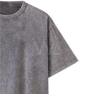 Camiseta de Hombre de Último Diseño, 100% Algodón, Color Personalizado, Logotipo Frontal, Transpirable, Informal, de Verano, Manga Corta, Lavado Ácido - Product Image 5