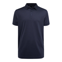 Camisas de Golf de Manga Corta con Estampado Sólido, Transpirables, Tallas Grandes, con Bolsillo en el Pecho, Ligeras, de Poliéster/Algodón, con Cuello