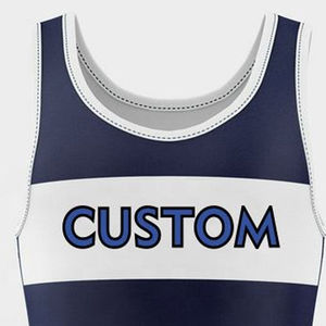 Maillot de lutte de haute qualité pour hommes maillot de sublimation avec logo personnalisé nouveauté vêtements de sport d'équipe service OEM singulet de lutte - Product Image 4