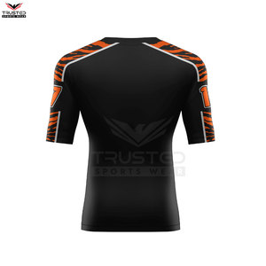 Camiseta de Manga Corta para Hombre de Alta Calidad, con Estampado Digital, Protección UV, Secado Rápido, Transpirable, Antibacteriana, Spandex/Poliéster, Nueva - Product Image 3