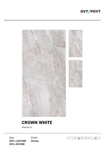 Carrelage en porcelaine de grande taille Carrelage jaune brun Carrelage de sol en porcelaine marbre poli Carreaux Porcelanato 600x1200 - Product Image 4