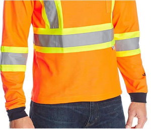 Polos de alta calidad con logotipo, ropa de trabajo de manga larga personalizada, ropa de seguridad reflectante forrada de algodón, alta visibilidad - Product Image 6