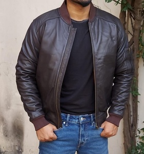 Chaqueta de cuero real para hombres con artesanía fina, textura suave y moda, prendas de vestir exteriores para todos los días, atractivo de la India - Product Image 5