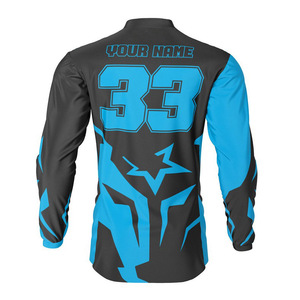Maillot de Motocross pour hommes de haute qualité manches longues personnalisable vêtements de sport de moto pour adultes respirant grande taille nom de l'équipe de course - Product Image 6