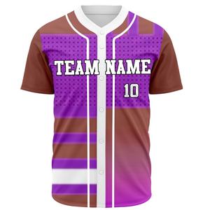 Maillots de softball personnalisés avec logo et numéro, vêtements d'équipe, maillots de baseball personnalisés, uniformes de baseball en gros - Product Image 3
