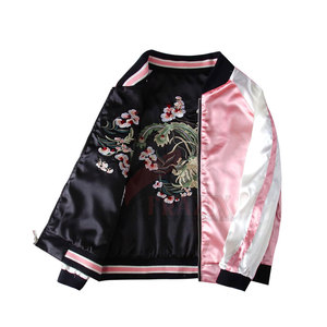 Chaqueta de equipo deportivo al por mayor tarifa 2025 chaqueta de satén de bombardero chaquetas de satén personalizadas para hombres bombardero de satén - Product Image 2