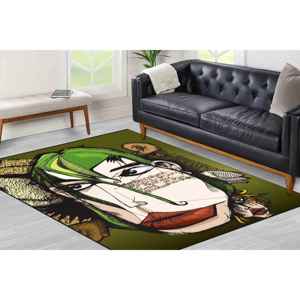 Tapis abstrait avec dessin de femme, tapis imprimé, tapis moderne pour femme, tapis mural, tapis à poils doux - Product Image 1