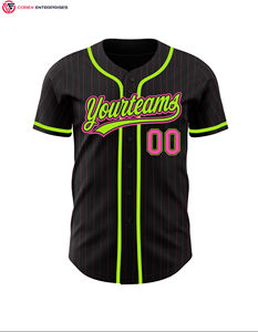 Maillot de baseball à rayures personnalisées Chemises de softball à rayures personnalisées Uniforme sportif à sublimation pour hommes femmes jeunes adultes - Product Image 4