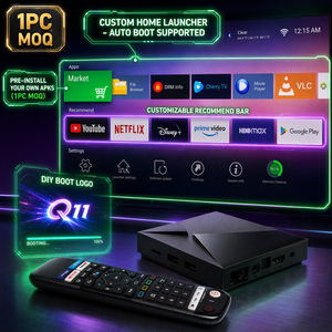 กล่องทีวี Android 14 รุ่น Q11 S905X4 4GB 32GB 8K 1000M LAN BT รีโมทสั่งงานด้วยเสียง Widevine L1 แอปพลิเคชันแบบกำหนดเอง 1 ชิ้น MOQ ระบบจัดการอุปกรณ์ TV CMS ราคา - Product Image 3
