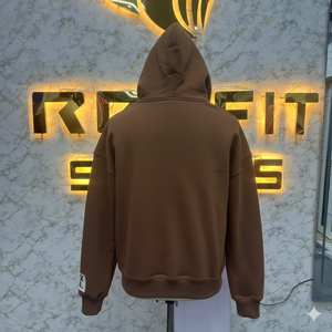 เสื้อฮู้ดสำหรับผู้ชายเสื้อฮู้ดแบบมีซิปพิมพ์ลายพัฟดีไซน์ตามสั่ง - Product Image 2