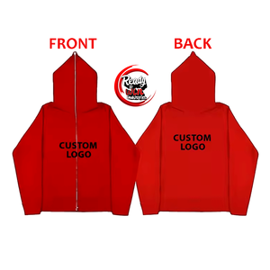 Sudadera con Capucha Personalizada de Alta Calidad para Hombre, Ecológica, Impermeable, 100% Algodón, Gruesa, con Cierre, Estilo Urbano para Invierno, Color Sólido - Product Image 3