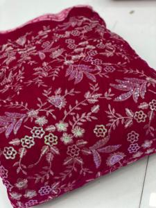 Valvent 9000 Embroidery Fabric 44 Inch Width, Intricate Embroidery Design, High-Quality Textile for Dresses, Garments - Product Image 4