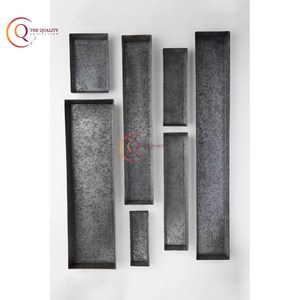 Superior Quality Large Size Galvanized Tin Material Hotels Food Serving Tray and Plated Trendy New Arrival <b>Table</b> Ware Home Tray - Product Image 2