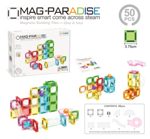 Jeu <span class=keywords><strong>de</strong></span> construction magnétique EPT 3,75 cm, circuit <span class=keywords><strong>de</strong></span> billes en <span class=keywords><strong>marbre</strong></span>, 50/80/120 pièces, jouet éducatif STEM, cadeau pour enfants <span class=keywords><strong>de</strong></span> 3 ans et plus - Product Image 3