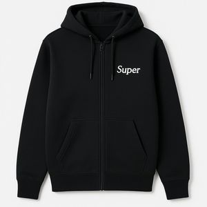 Alta calidad Zip up Hoodie Parejas Colorido Batik Algodón Fleeced Boxy Zip up Hoodie Logotipo personalizado Recortada Zip up Hoodie Hombres - Product Image 2