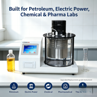 Viscosimètre Cinématique Numérique Automatique YX-760Y, Instrument de Test de Laboratoire pour Huiles Pétrolières, PID pour l'Analyse de Carburants et Lubrifiants