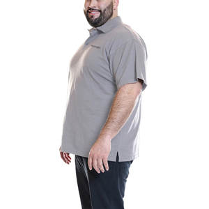 Chemise formelle en piqué de coton pour homme, personnalisée, tissu jersey uni, imprimé par transfert thermique, respirant, manches courtes, pour la promotion - Product Image 4