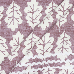 Produits textiles de maison en nappe violette avec attaches en dentelle 150X220 cms 210gsm 100% coton fabriqué en Inde - Product Image 4