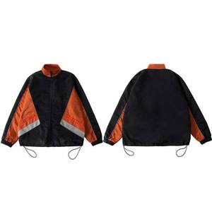 Chaqueta Cortavientos Impermeable de Alta Calidad con Logotipo Personalizado, Bloques de Color, Cordón Ajustable en el Dobladillo, Chaqueta de Nailon Transpirable - Product Image 3