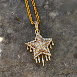 Pendentif en moissanite glacé effet goutte d'eau, couleur D VVS, argent 925 plaqué or, bijoux hip-hop de luxe, micro-pavé, fabrication sur mesure, vente en gros - Product Image 4